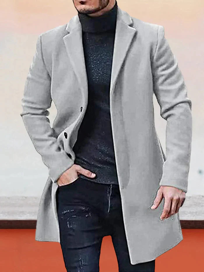 Évandre™ | Veste Élégante à Boutonnage Simple