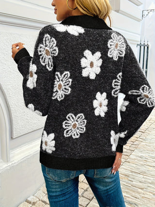 Monika™ – Cardigan fleuri doux intemporel élégant