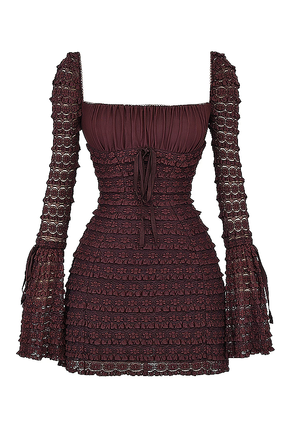 Léonie™ | Robe Élégante Espresso