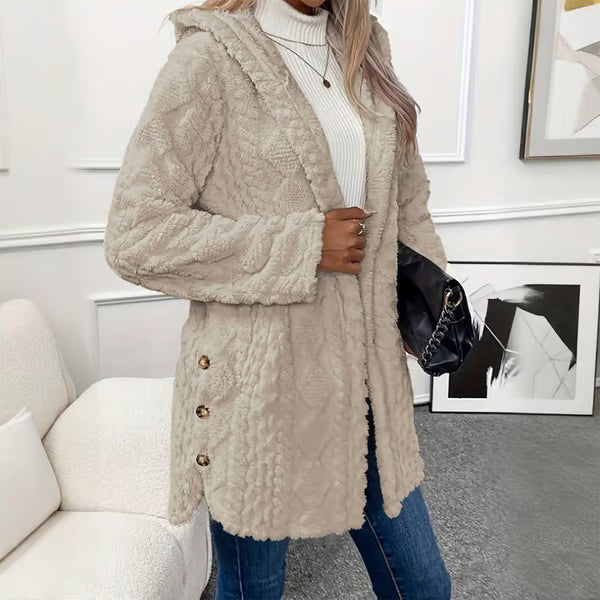 Léonie™ | Veste Matelassée Élégante à Capuche
