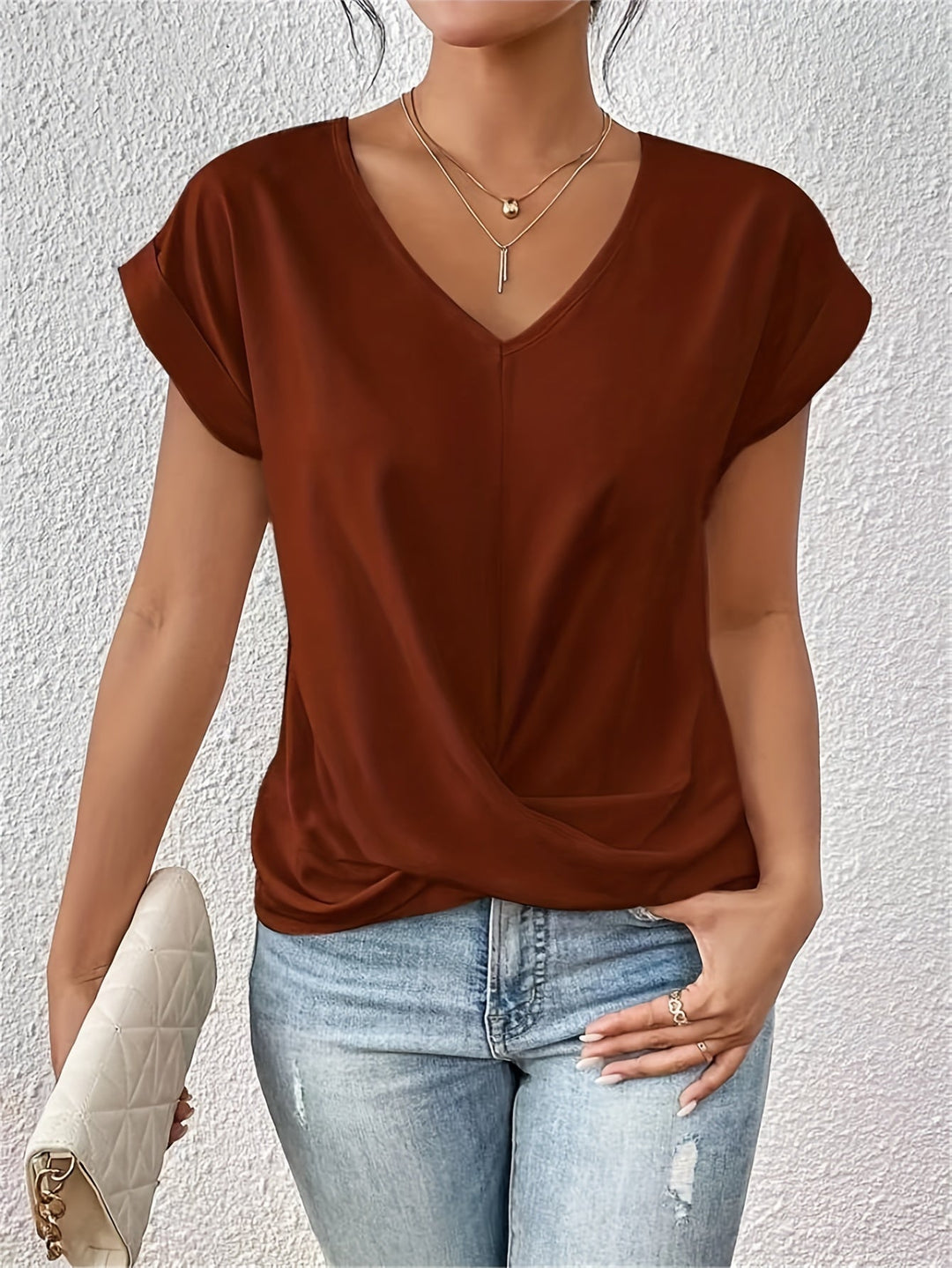 Noémie™ | T-shirt Léger à Col en V
