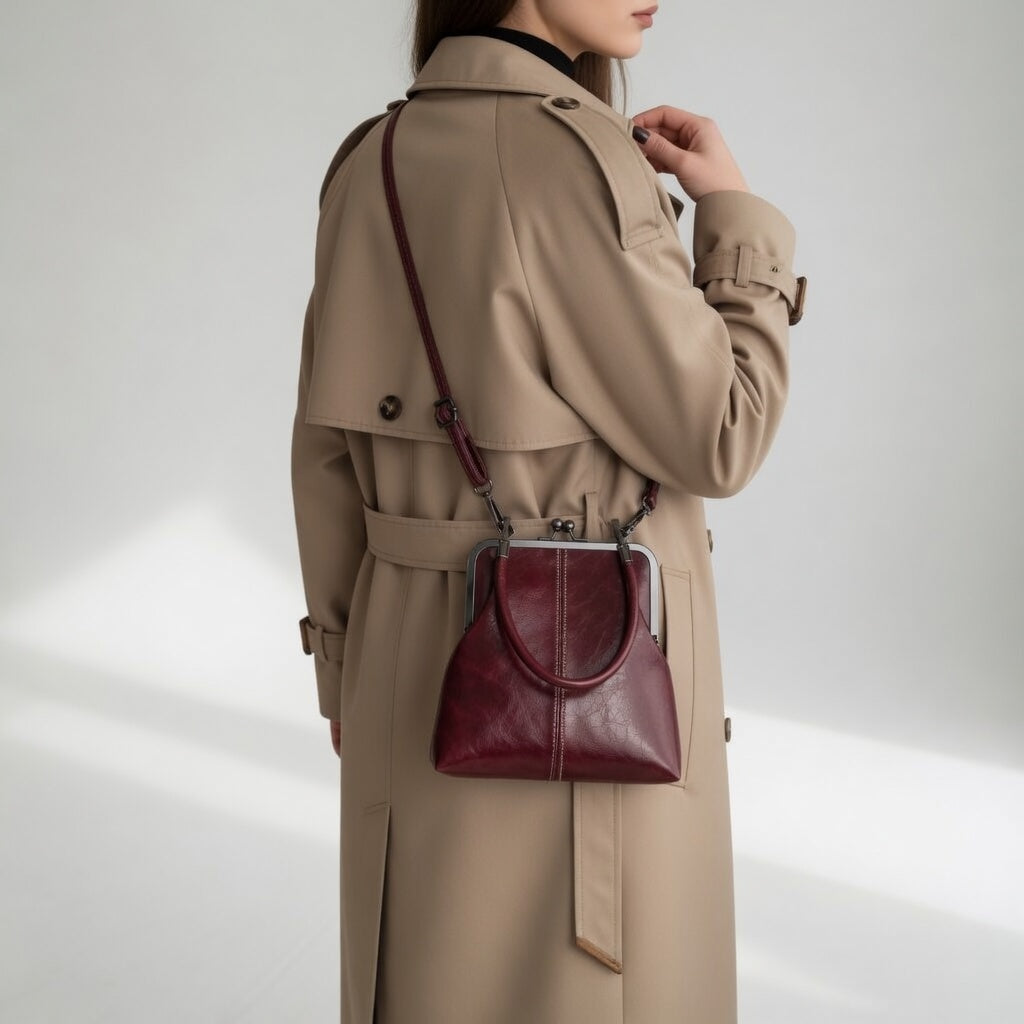 Honorines™ — Sac à main rétro fermoir clip élégance parisienne