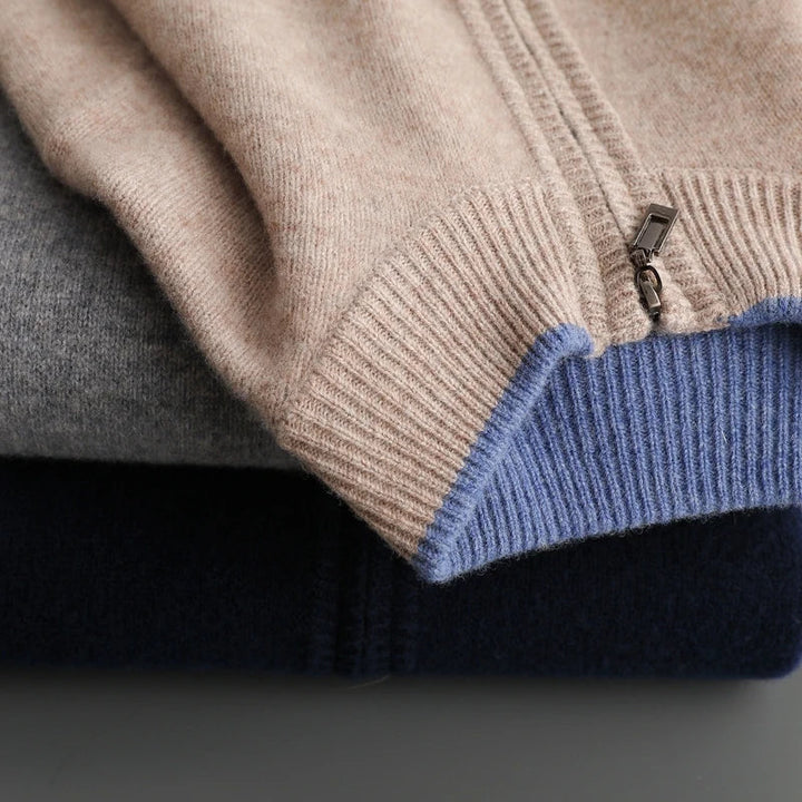 Jerome™ | Luxe Cashmere Jas met Rits