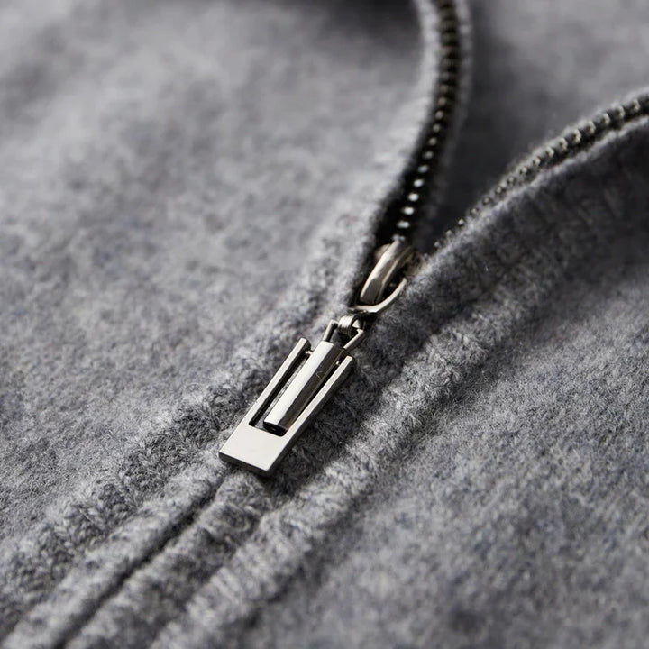 Jerome™ | Luxe Cashmere Jas met Rits
