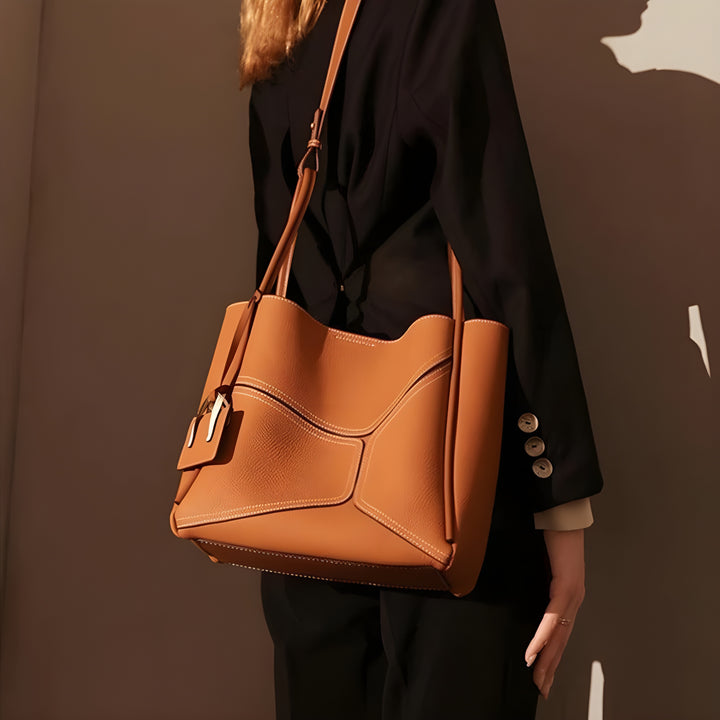 Aicha™ | Luxe Vegan Leren Tote Bag