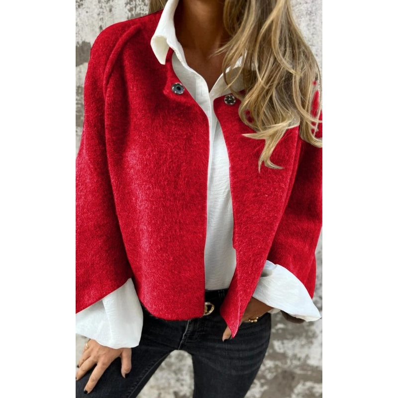 Solène™ | Veste Courte Douce et Élégante